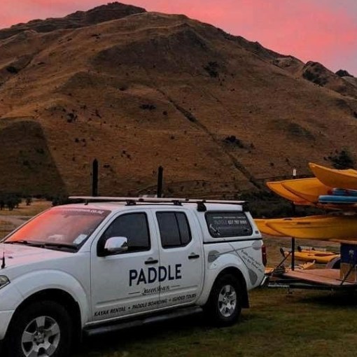 a car parked on the side of a mountain